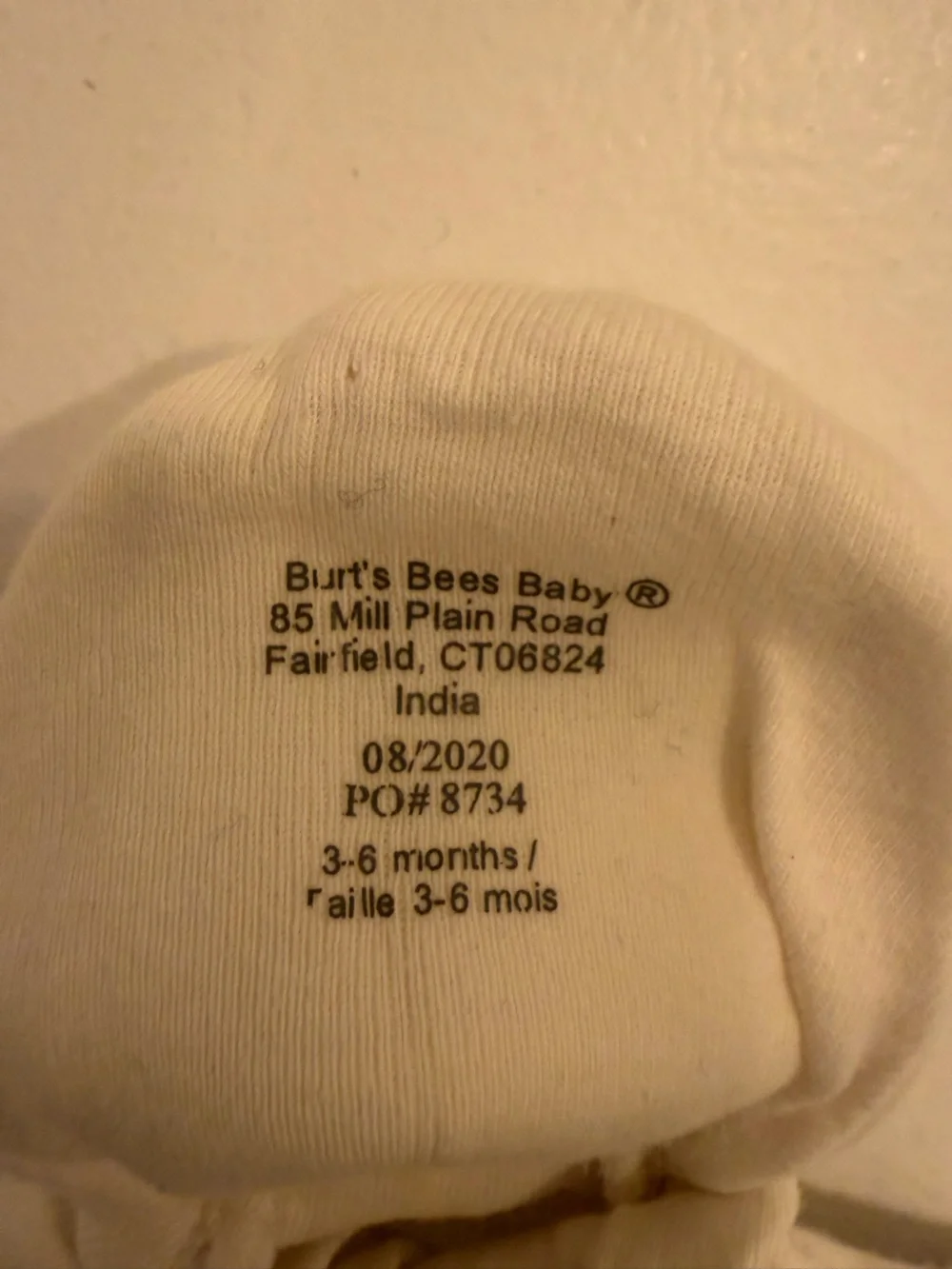 Burt's Bees Baby Cream Plush Booties with Butterfly Button